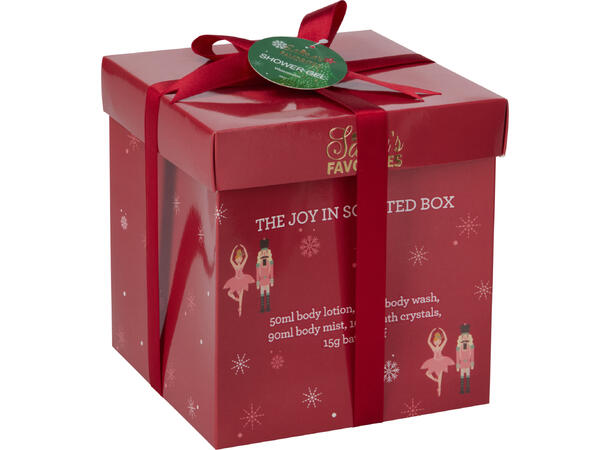 Badesett 5deler lotion, wash, mist, salt 2 ass 