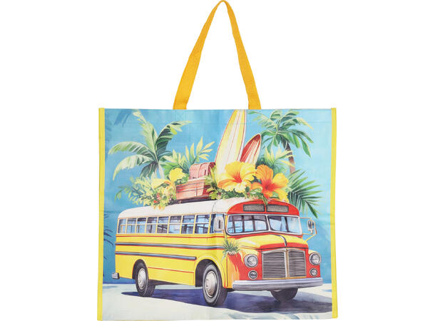 Bag handlebag Retro 49x45x16,5cm 3ass PP Materiale. Leveres 24 stk assortert 
