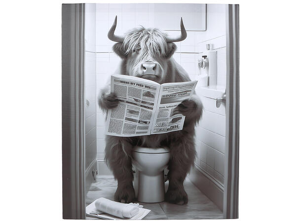 Bilde sort/hvit lerrettrykk 40x50cm 3ass 