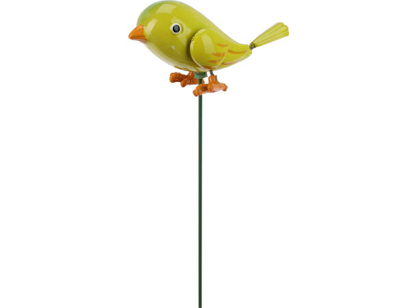 Blomsterpinne fugler PP 66cm 8ass Selges kun forpakning 40ass 