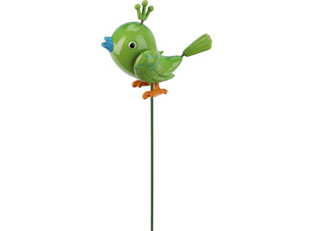 Blomsterpinne fugler PP 66cm 8ass Selges kun forpakning 40ass 