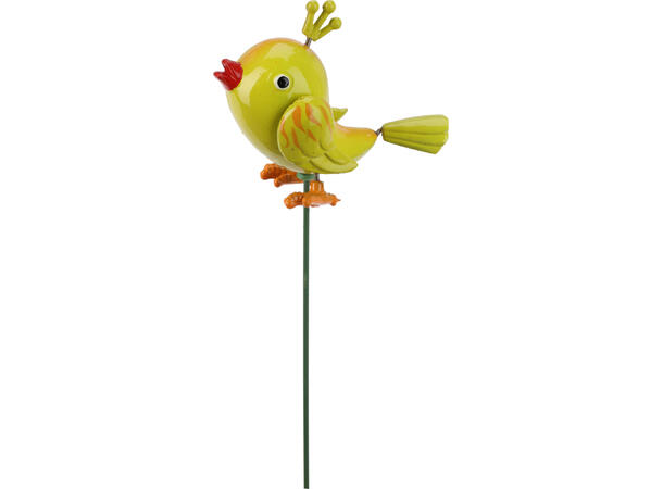 Blomsterpinne fugler PP 66cm 8ass Selges kun forpakning 40ass 