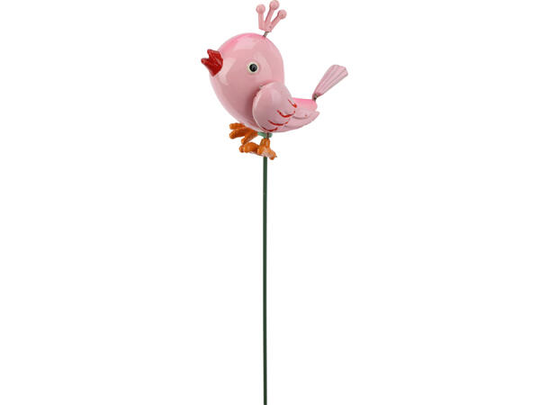 Blomsterpinne fugler PP 66cm 8ass Selges kun forpakning 40ass 