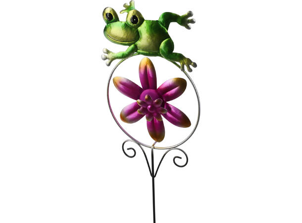 Blomsterpinne vindmølle metall 60cm 6ass Forpakning: 24stk 