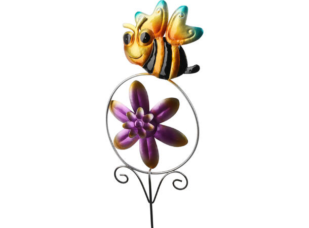 Blomsterpinne vindmølle metall 60cm 6ass Forpakning: 24stk 