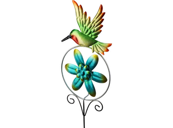 Blomsterpinne vindmølle metall 60cm 6ass Forpakning: 24stk 