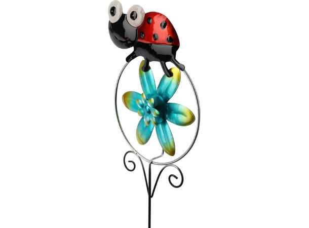 Blomsterpinne vindmølle metall 60cm 6ass Forpakning: 24stk 