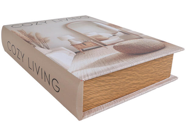 Bok treboks 20x27x5,5cm 2ass Art/Cozy Living natur 