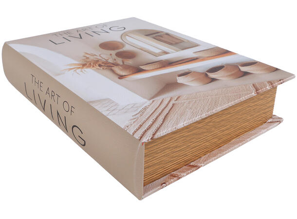 Bok treboks 20x27x5,5cm 2ass Art/Cozy Living natur 