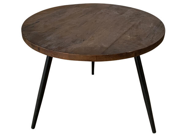 Bord tre metall natur/sort 60x60x45cmx 