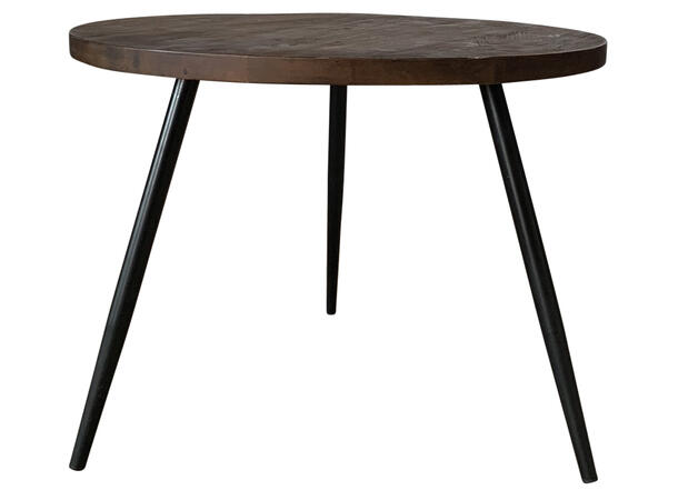 Bord tre metall natur/sort 60x60x45cmx 
