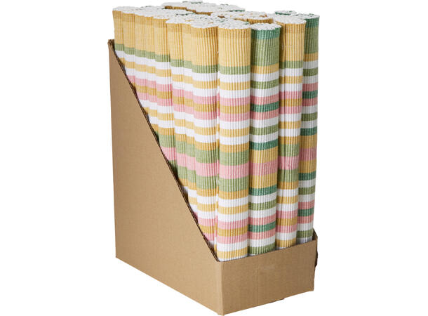 Bordbrikke stripet bomull 70x45cm 2ass Bomull. 2 assorterte 