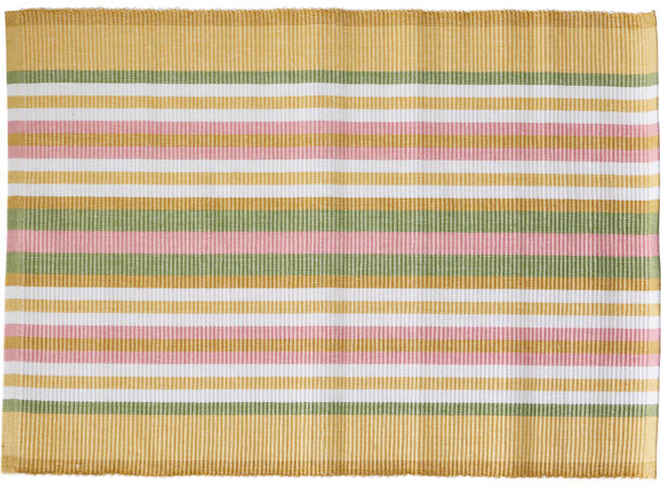 Bordbrikke stripet bomull 70x45cm 2ass Bomull. 2 assorterte 