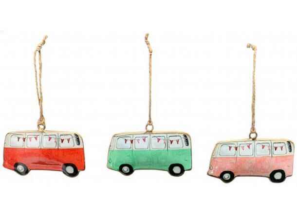 Buss henge metall 10x0,5x6,5cm 3ass Forpk 12stk 