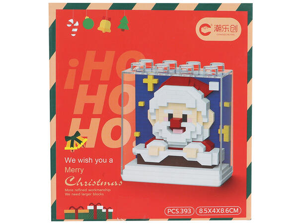 Byggesett Jul mini klosser kube 6ass Ferdig bygd 8,5x4x8,6cm Fra 14 år 