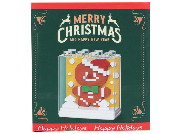 Byggesett Jul mini klosser kube 6ass Ferdig bygd 8,5x4x8,6cm Fra 14 år 