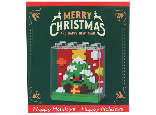 Byggesett Jul mini klosser kube 6ass Ferdig bygd 8,5x4x8,6cm Fra 14 år 