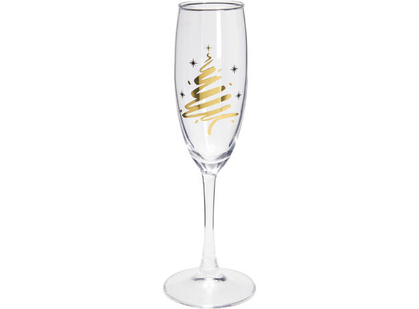 Champagneglass Julemotiv 190ml 2stk 2ass Materiale Glass Vekt 155gr 