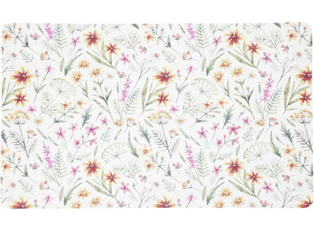 Dekkebrikke blomstret 43x29cm 3ass 
