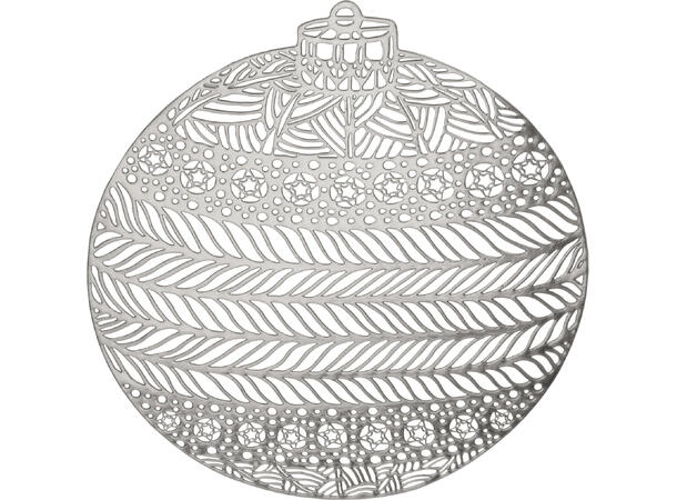 Dekkebrikke julekule gull,sølv,rose 33cm Forpakning: 12stk Vekt:85gr PP materiale 