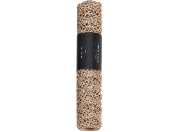Dekorrull mesh organsa 28x150cm 3ass Display med 21 stk Polyester 