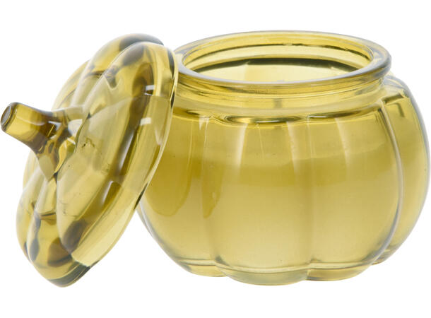 Duftlys gresskarkrukke 8,5x8,5cm 3ass 