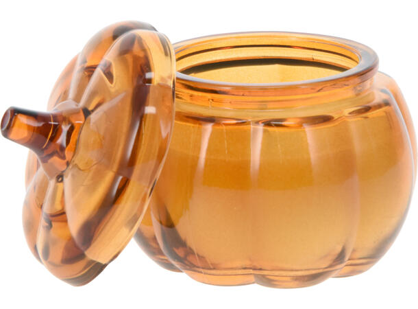 Duftlys gresskarkrukke 8,5x8,5cm 3ass 