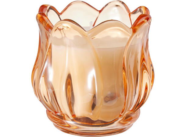 Duftlys i glass 8cm 3ass Glass 