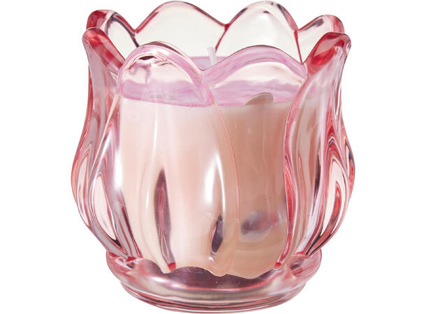 Duftlys i glass 8cm 3ass Glass 