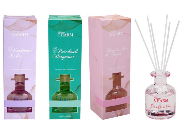 Duftolje 120ml m/6 pinner 3ass 