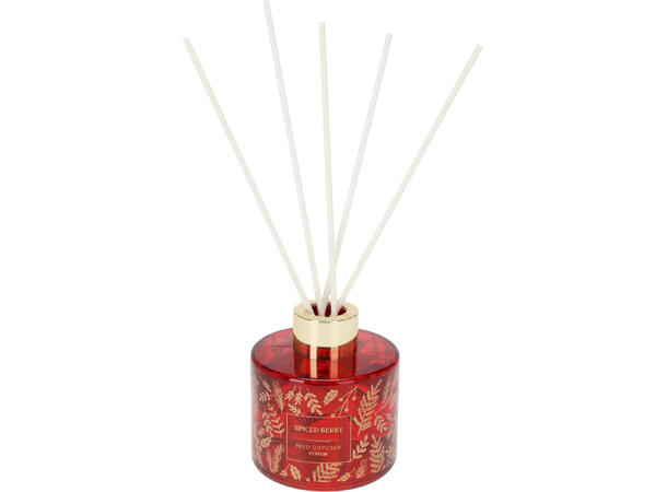 Duftsett glass 80ml m/pinner lys 3ass 450gram lys:7x7cm Krydder,Furu,Vanilla 