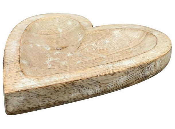 Fat hjerte lyst mangotre 20x20x2cm 