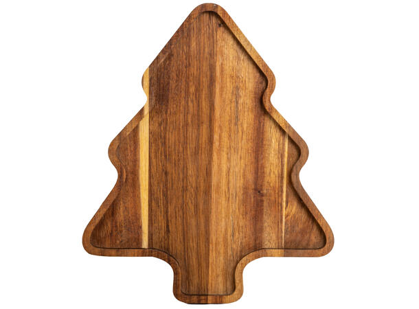 Fat juletre naturfarget akasie 32x27x2cm 