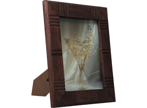 Fotoramme brun mangotre Foto15x20cm 3ass Selges i forpk: 9st Yttermål:21,5x27,5cm 