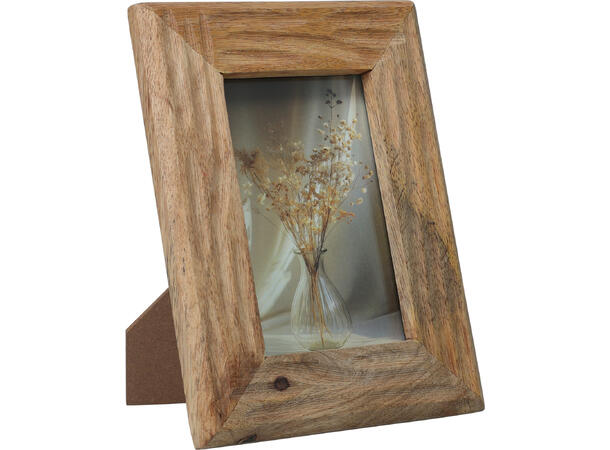 Fotoramme mangotre Foto:10x15cm 3ass Forpk 9stk Yttermål:16x21cm 