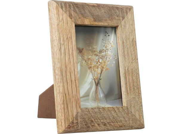 Fotoramme mangotre Foto:10x15cm 3ass Forpk 9stk Yttermål:16x21cm 