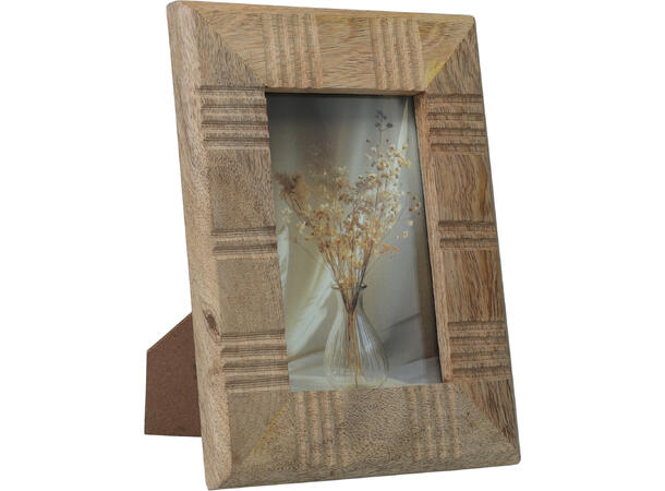 Fotoramme mangotre Foto:10x15cm 3ass Forpk 9stk Yttermål:16x21cm 