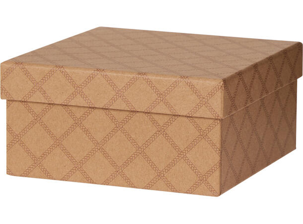 Gaveeske kraft m/mønster 14,5x14,5x7. 3a Display med 9stk Vekt:100gram pr stk 