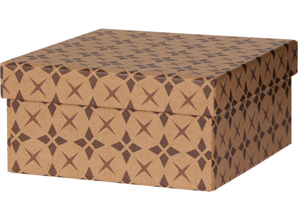 Gaveeske kraft m/mønster 14,5x14,5x7. 3a Display med 9stk Vekt:100gram pr stk 