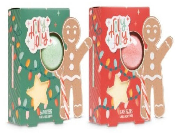 Gavesett 2 stk badekuler 20gr/60gr 2ass Stjerne og julekule som badekuler 