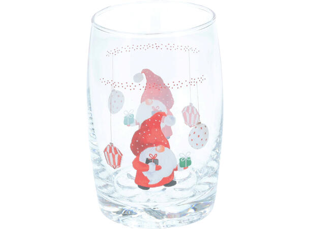 Glass nisse 6x10cm 300ml 3stk 