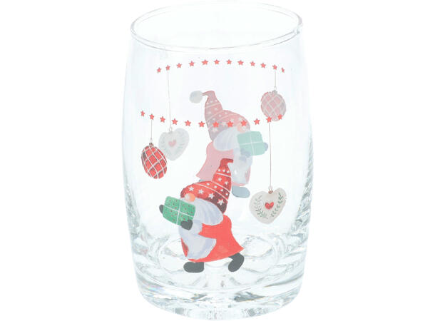 Glass nisse 6x10cm 300ml 3stk 