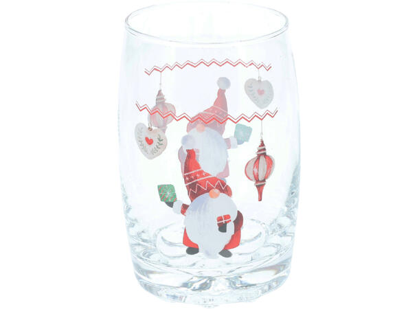 Glass nisse 6x10cm 300ml 3stk 