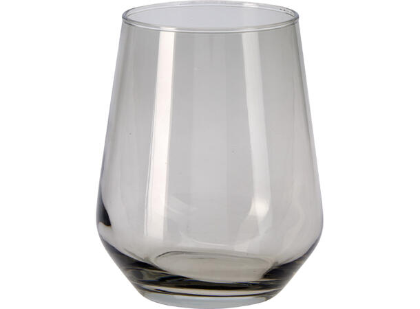 Glass røyksort farge 6,8x11cm 425ml Forpk 6stk Vekt 160gr 