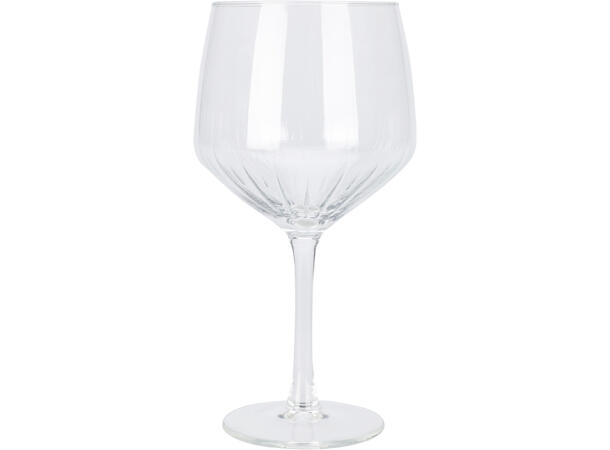 Glass stripet tonic 9x20,5cm 610ml s/4 