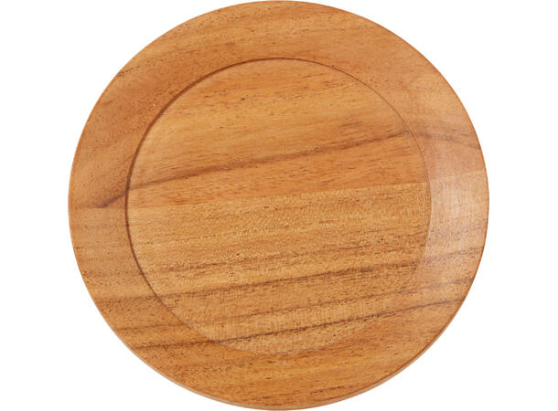 Glassbrikke Lysfat akasie d:12cm Forpk 12stk Vekt 70gr 