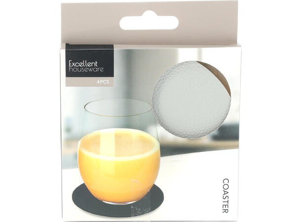Glassbrikke PV rund 10cm 4stk 3ass PV-materiale. 3 ass farger 
