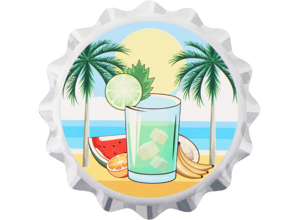 Glassbrikke keramikk Cocktail 11cm 4st Inkludert holder i metall 