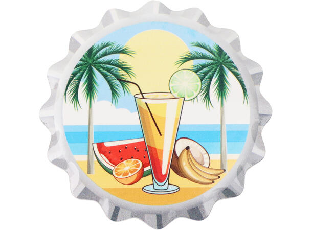 Glassbrikke keramikk Cocktail 11cm 4st Inkludert holder i metall 