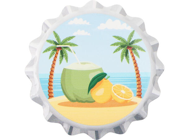 Glassbrikke keramikk Cocktail 11cm 4st Inkludert holder i metall 